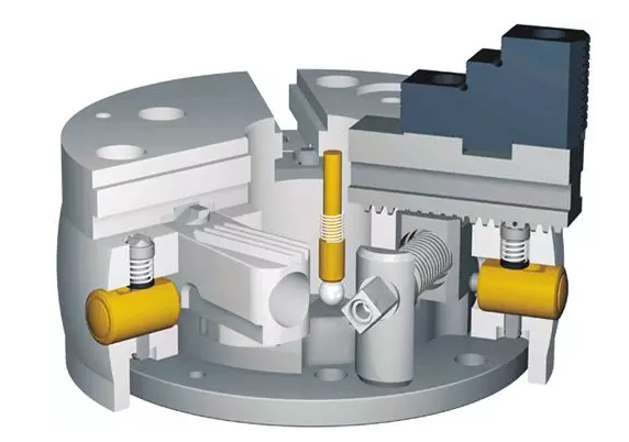 SCHUNK雄克剎車盤產(chǎn)品主要是種類繁多，已一個年產(chǎn)1000W片的企業(yè)，通常剎車盤型號在上千種。每次加工不同產(chǎn)品需要進(jìn)行卡爪的換爪。