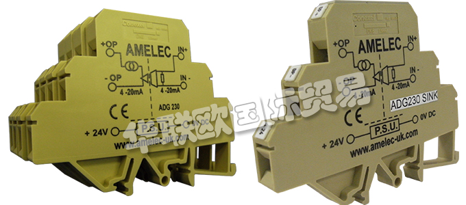 英國AMELEC公司的產(chǎn)品主要有：英國AMELEC變送器、AMELEC放大器、信號分離器、跳閘放大器、脈沖發(fā)生器、RTD分離器電流表、發(fā)射器、換能器、行程放大器、信號分配器、信號隔離器、信號轉(zhuǎn)換器、面板儀表、高壓信號變送器、電位器變送器、電流傳感器、電壓傳感器、直流電流變送器、接觸式中繼器、多通道信號隔離器、可編程信號隔離器、指示器、電源。
